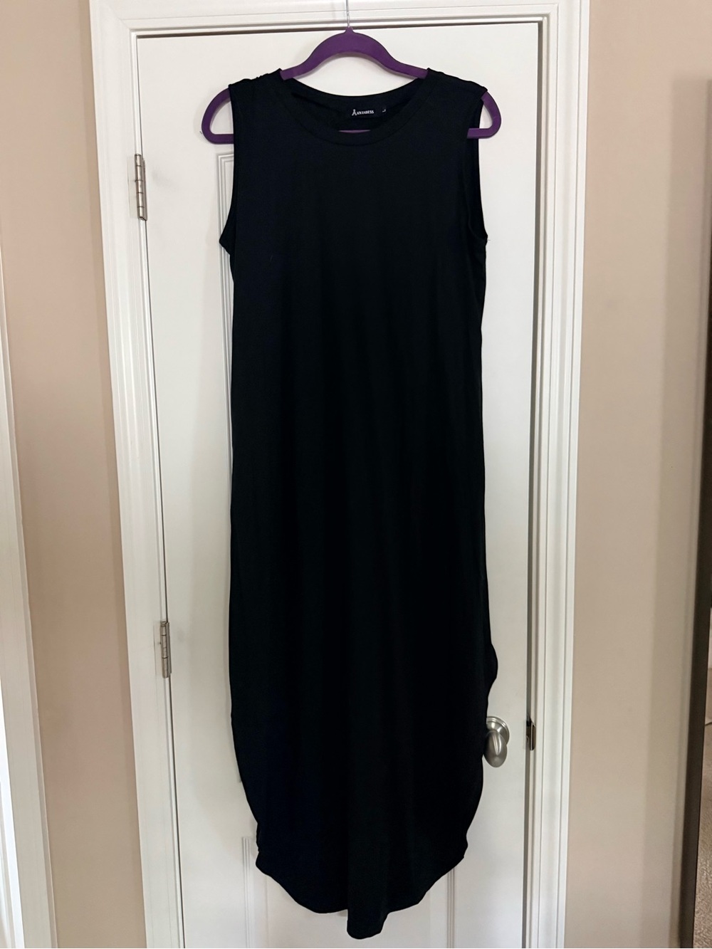 Sleeveless Black Maxi Dress by Unknown Brand
